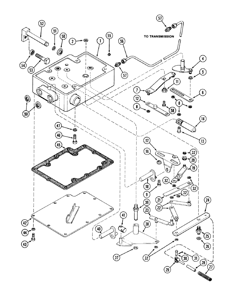 Схема запчастей Case IH 2394 - (8-116) - HITCH SYSTEM, DRAFT CONTROL SENSING LINKAGE (08) - HYDRAULICS