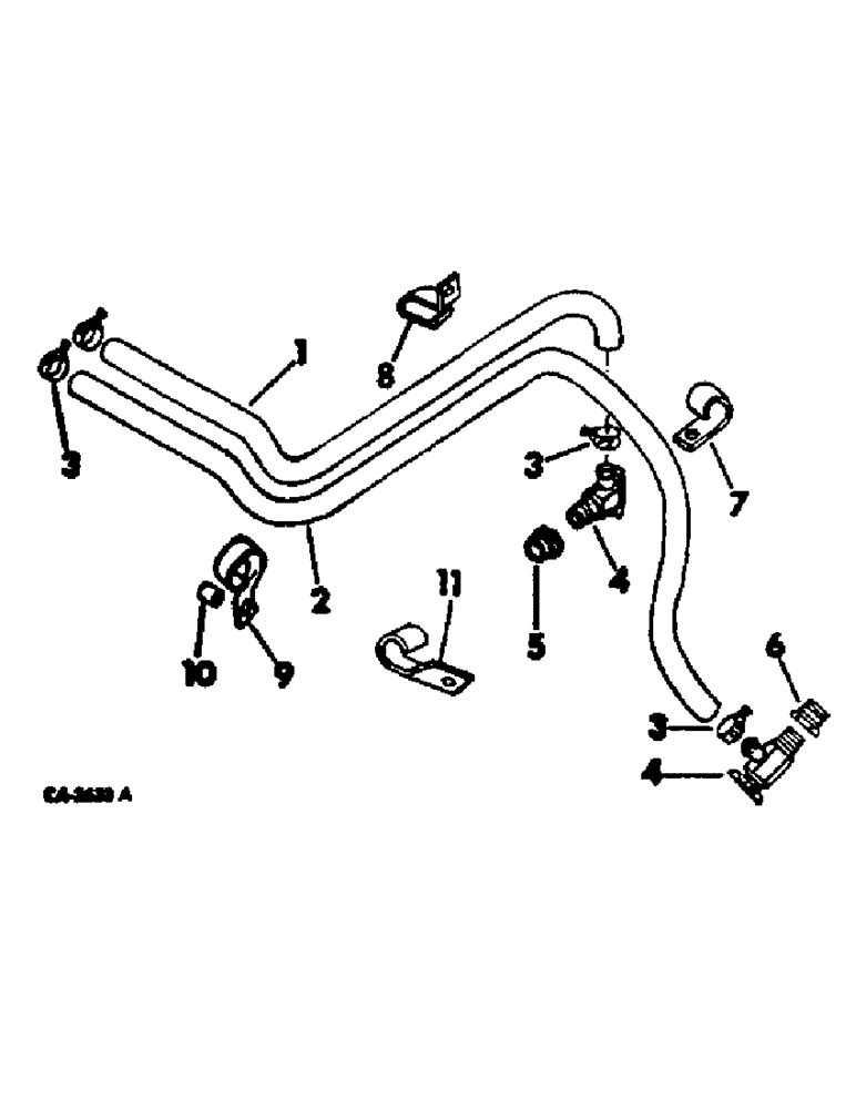 Схема запчастей Case IH 4166 - (13-10) - SUPERSTRUCTURE, CAB HEATER HOSES AND CONNECTIONS (05) - SUPERSTRUCTURE