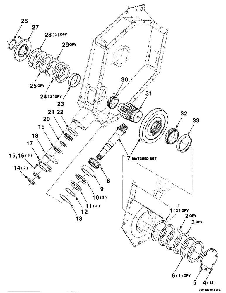 Схема запчастей Case IH 8575 - (2-22) - GEARBOX ASSEMBLY, (CONT) Driveline