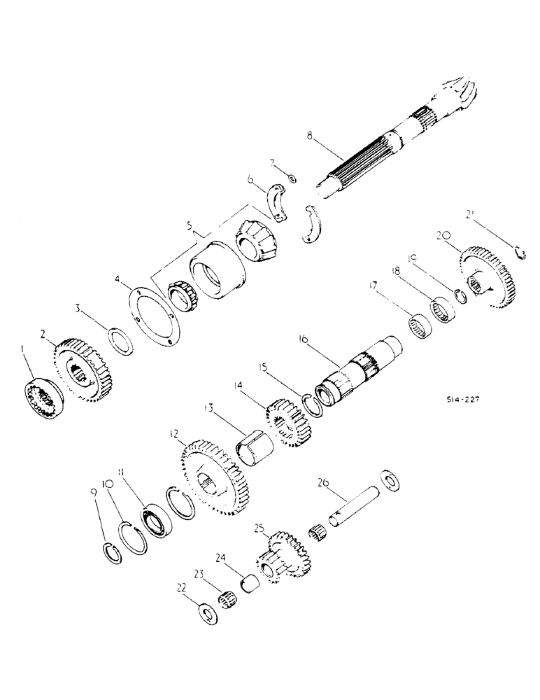 Схема запчастей Case IH 278 - (07-007) - RANGE TRANSMISSION, IN-REAR FRAME (04) - Drive Train