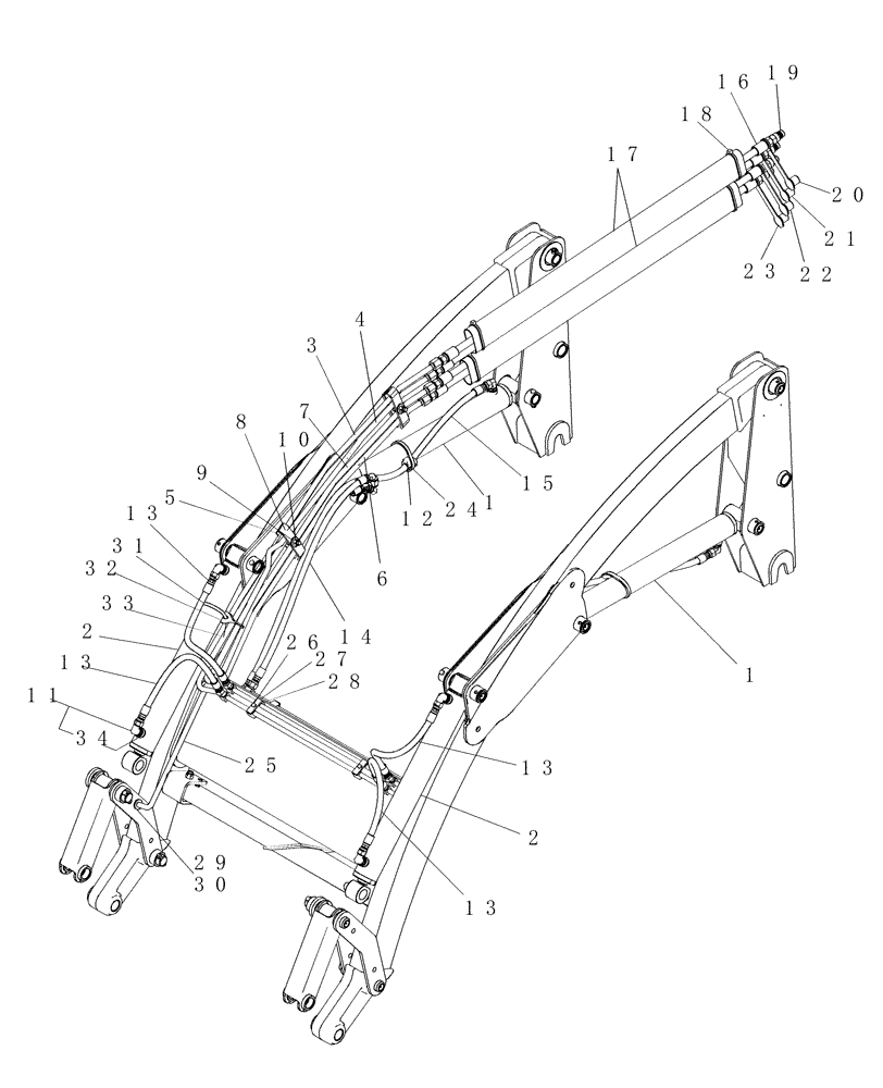 Схема запчастей Case IH LX118 - (003[1]) - HYDRAULICS 