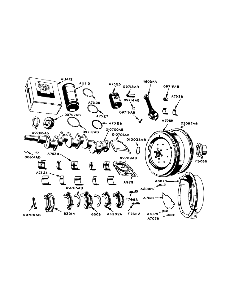 Схема запчастей Case IH 800 - (138) - PISTONS AND CONNECTING RODS (10) - ENGINE