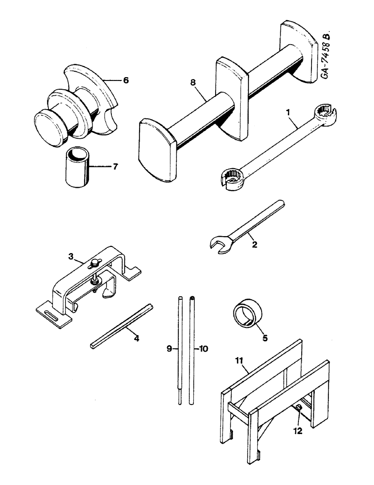 Схема запчастей Case IH 633 - (02-05) - SERVICE TOOLS FOR TRANSMISSION Accessories & Attachments / Miscellaneous