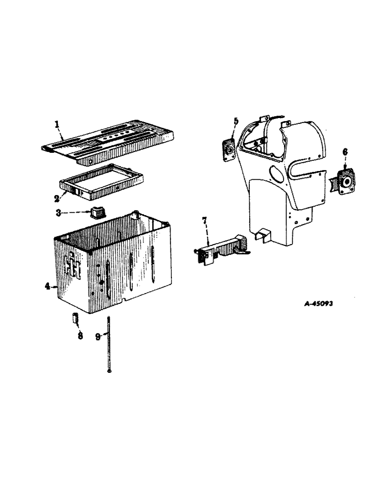 Схема запчастей Case IH 400-SERIES - (137) - ELECTRICAL SYSTEM-CARBURETED ENGINE, BATTERY BOX (06) - ELECTRICAL SYSTEMS