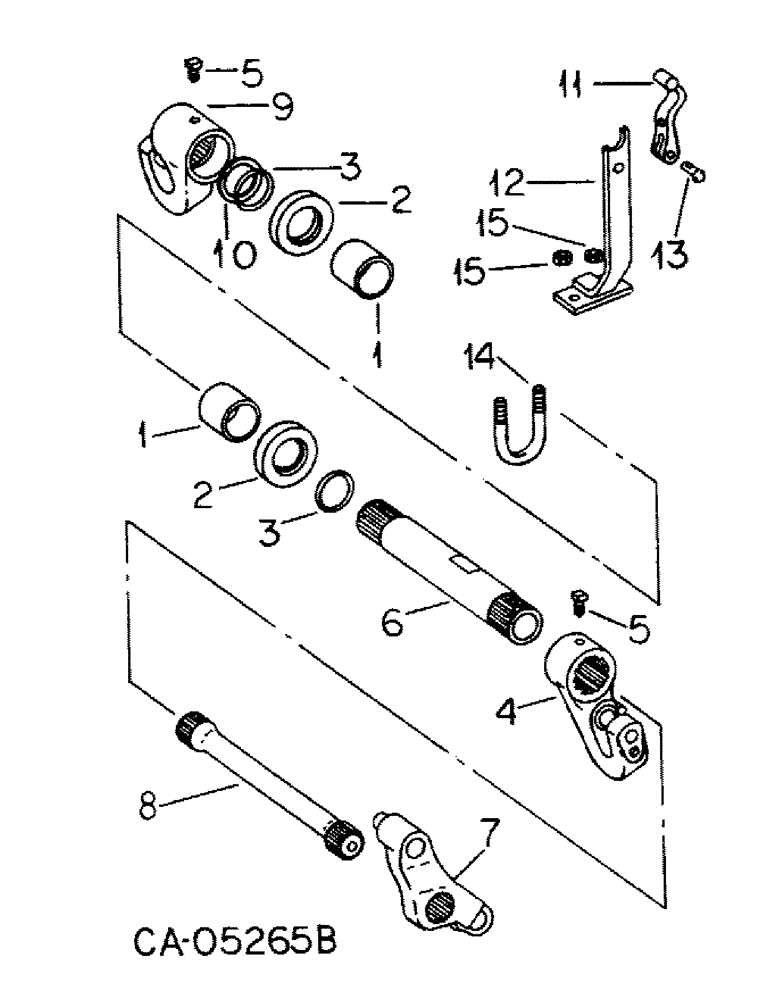 Схема запчастей Case IH 1486 - (10-39) - HYDRAULIC, DRAFT SENSING, 1086 AND 1486 TRACTORS (07) - HYDRAULICS