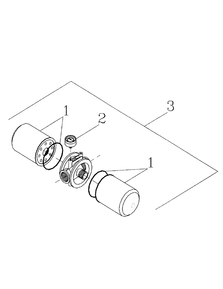 Схема запчастей Case IH 7700 - (B07-01) - SUCTION FILTER Hydraulic Components & Circuits