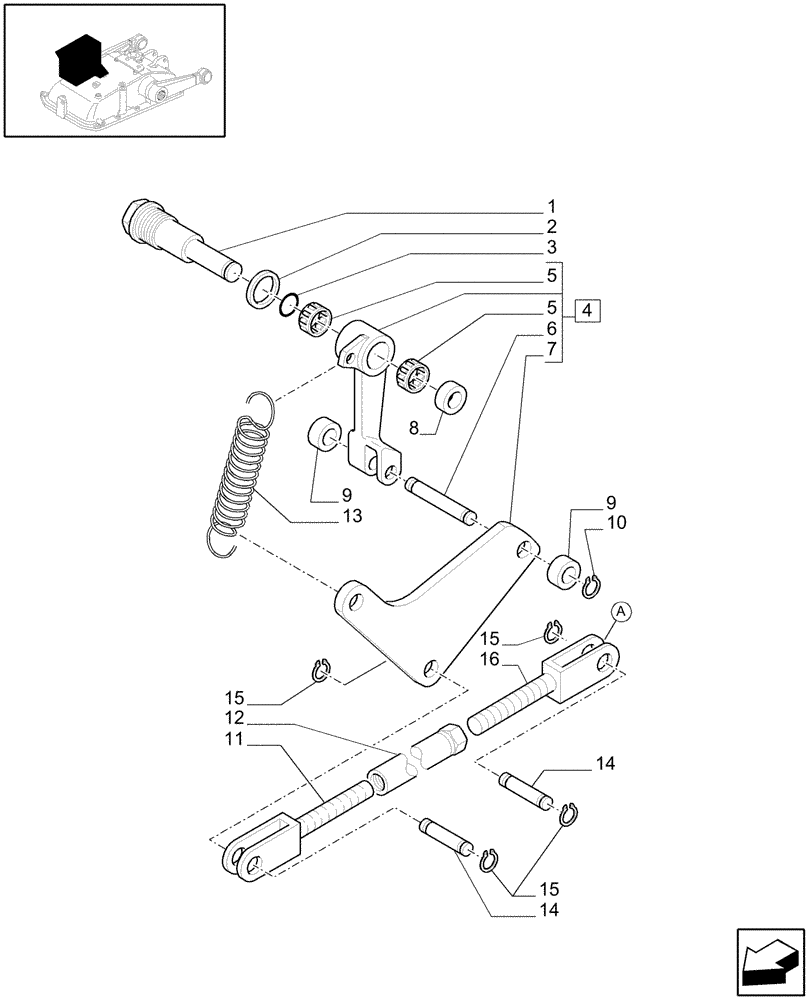 Схема запчастей Case IH JX1095C - (1.82.5[04]) - LIFT CONTROL (07) - HYDRAULIC SYSTEM