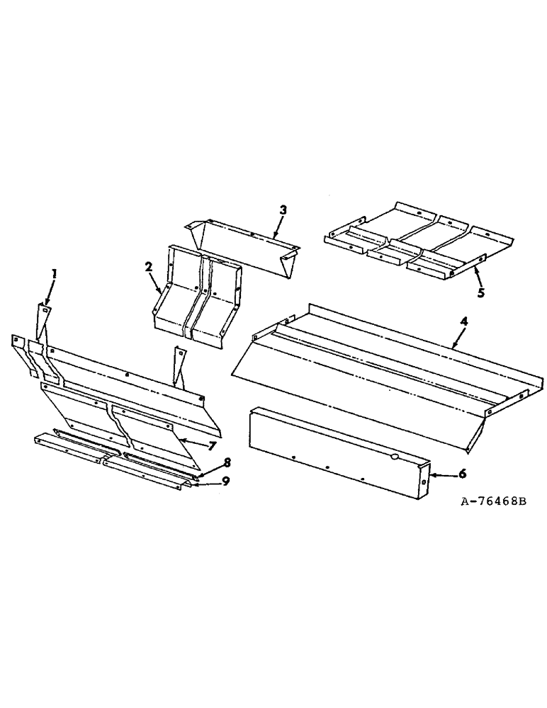 Схема запчастей Case IH 815 - (R-34) - SEPARATOR, CYLINDER AND CYLINDER BEATER DEFLECTORS Separation