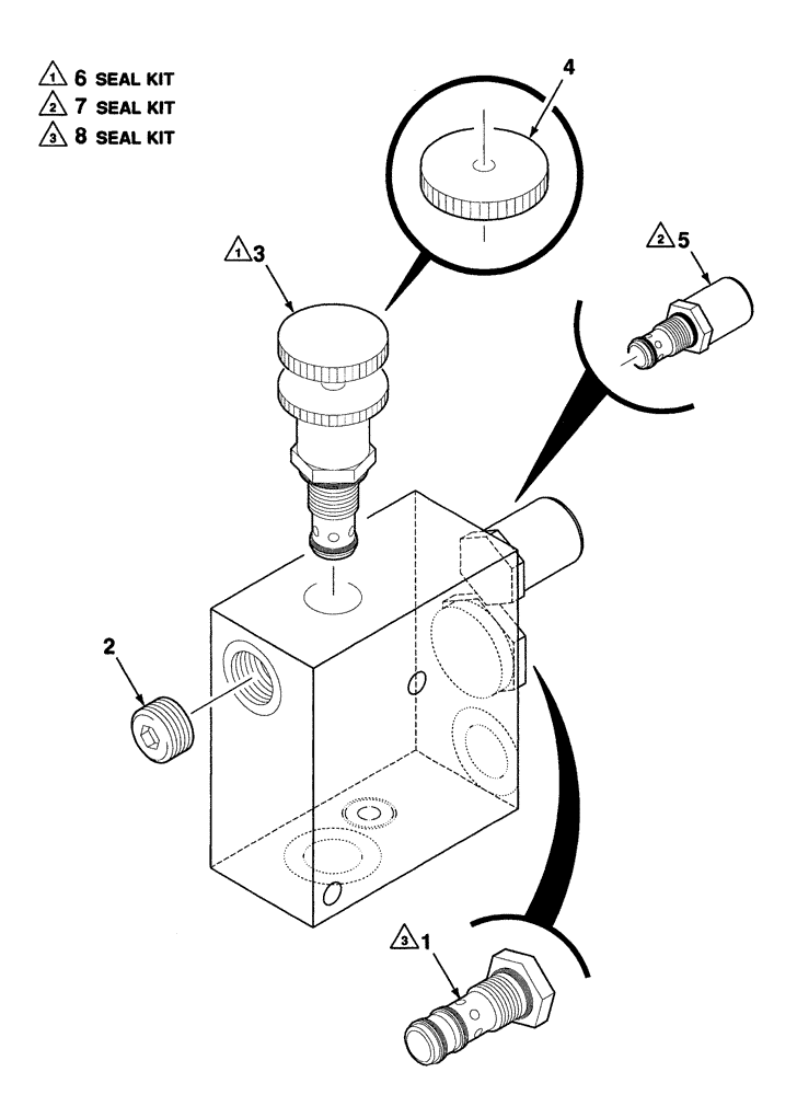 Схема запчастей Case IH 8880 - (8-06) - HYDRAULIC VALVE ASSEMBLY (FLOW CONTROL) (35) - HYDRAULIC SYSTEMS