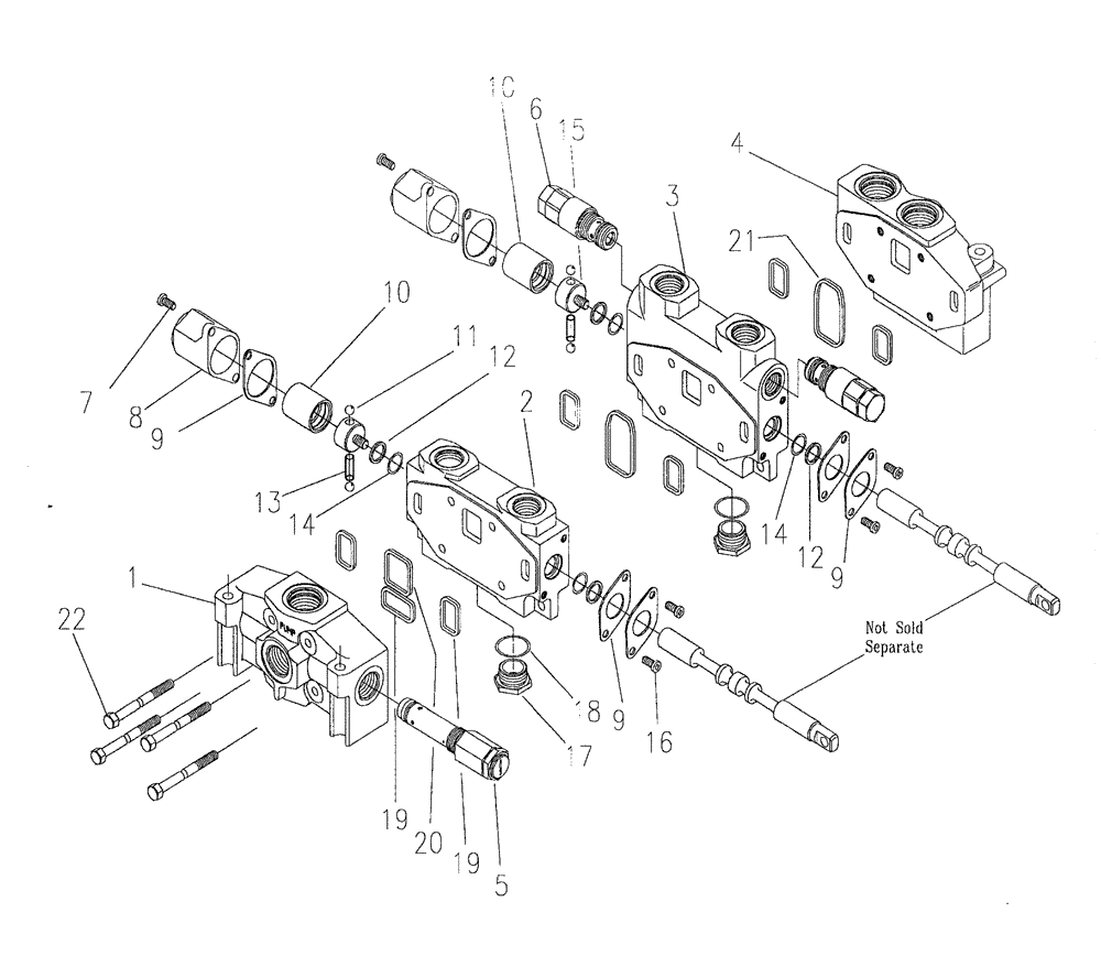 Схема запчастей Case IH 7700 - (B05[04]) - HYDRAULIC VALVE A20 [MANUAL] Hydraulic Components & Circuits