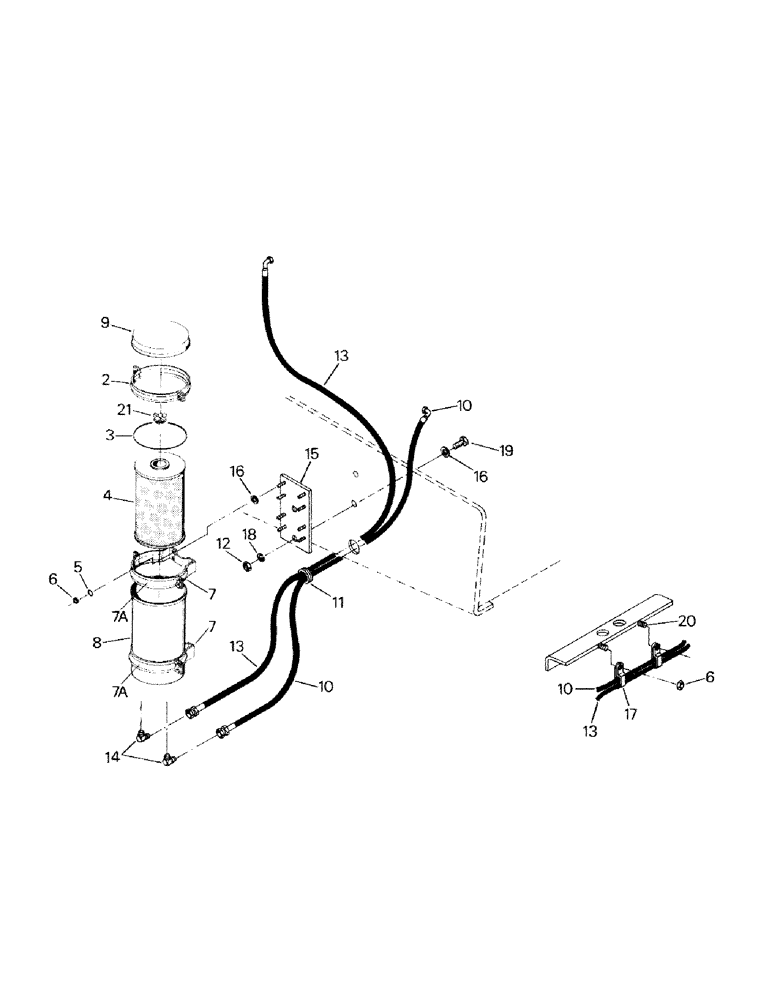 Схема запчастей Case IH ST210 - (04-04) - LUBE FILTER ASSY. AND MOUNTING (04) - Drive Train