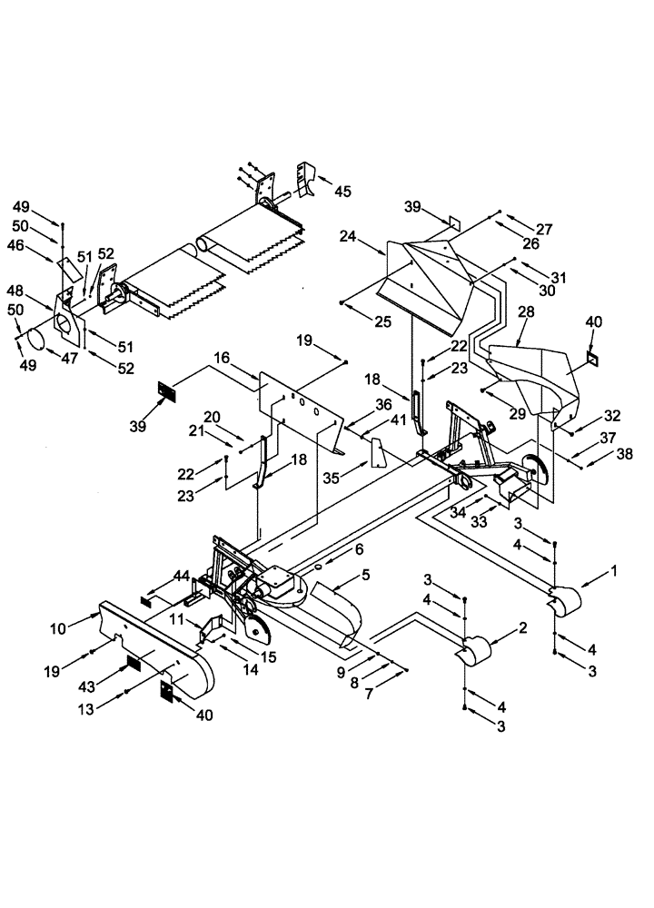 Схема запчастей Case IH 2015 - (60.220.18) - SHIELD ASSEMBLY, RAKE-UP (60) - PRODUCT FEEDING