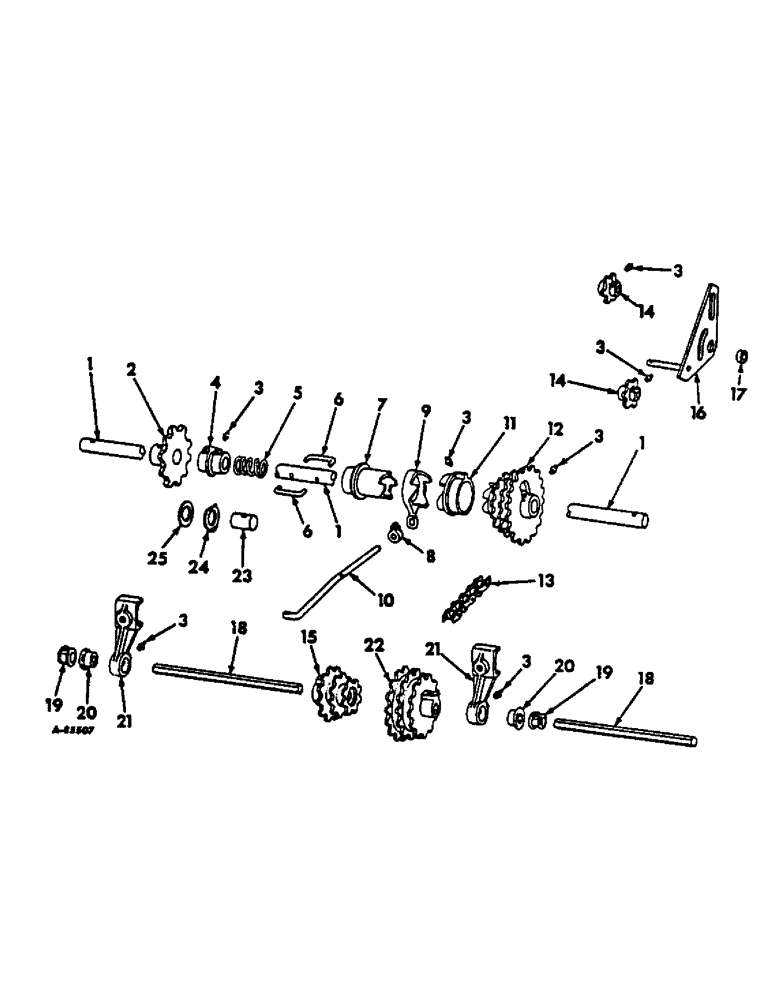 Схема запчастей Case IH 56-SERIES - (N-09) - DRIVE UNIT, FOR 2-ROW PLANTERS 