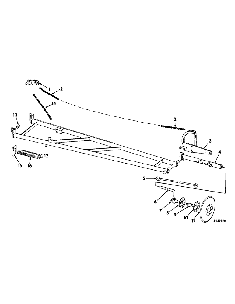 Схема запчастей Case IH 455 - (G-21) - EIGHT-ROW MARKER ATTACHMENT 