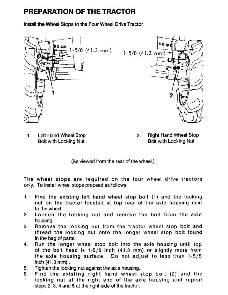 Схема запчастей Case IH 61MS - (04) - PREPARATION OF THE TRACTOR 