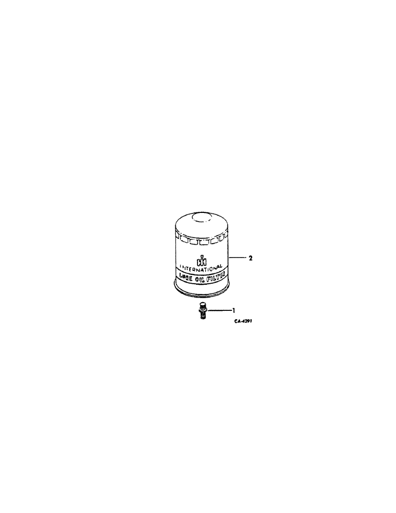 Схема запчастей Case IH C-123 - (B-50[A]) - LUBRICATING OIL FILTER, SPIN-ON TYPE, MACHINES W/SERIAL NO. 128241 AND ABOVE 