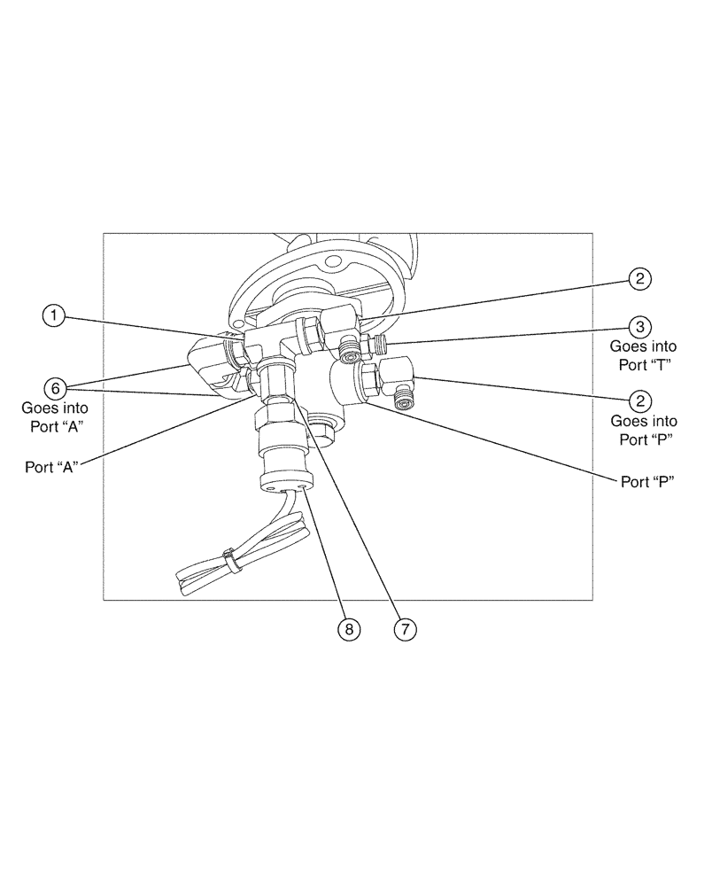 Схема запчастей Case IH SPX3200 - (06-006) - BRAKE PEDAL ASSEMBLY Hydraulic Plumbing