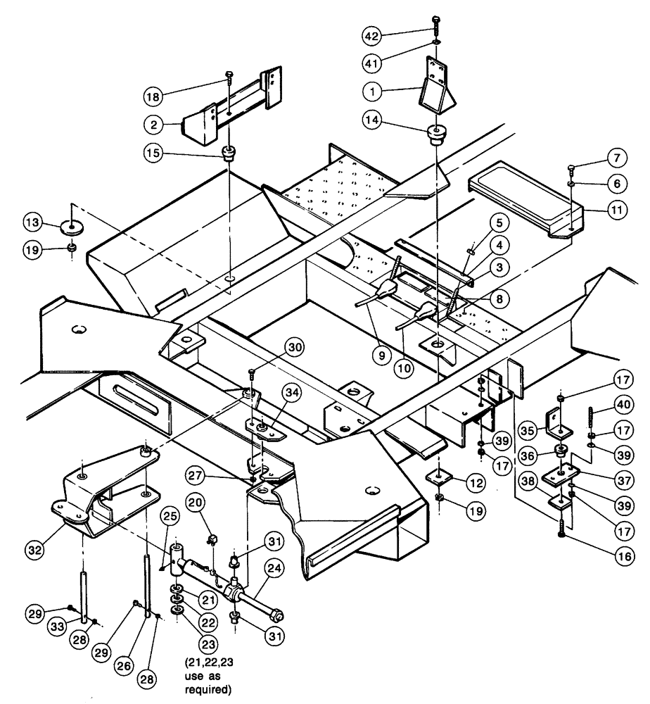 Схема запчастей Case IH PATRIOT WT - (03-002) - ENGINE MOUNTS (01) - ENGINE