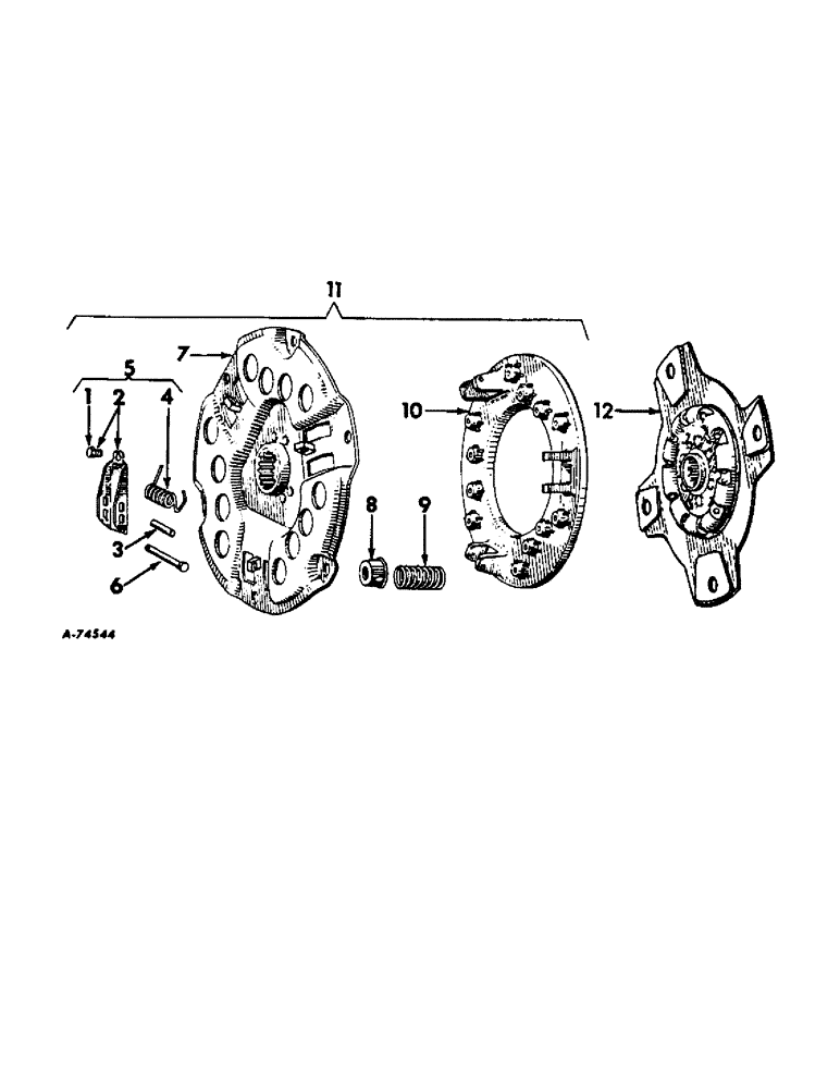 Схема запчастей Case IH 2706 - (B-02) - CLUTCH (03) - POWER TRAIN