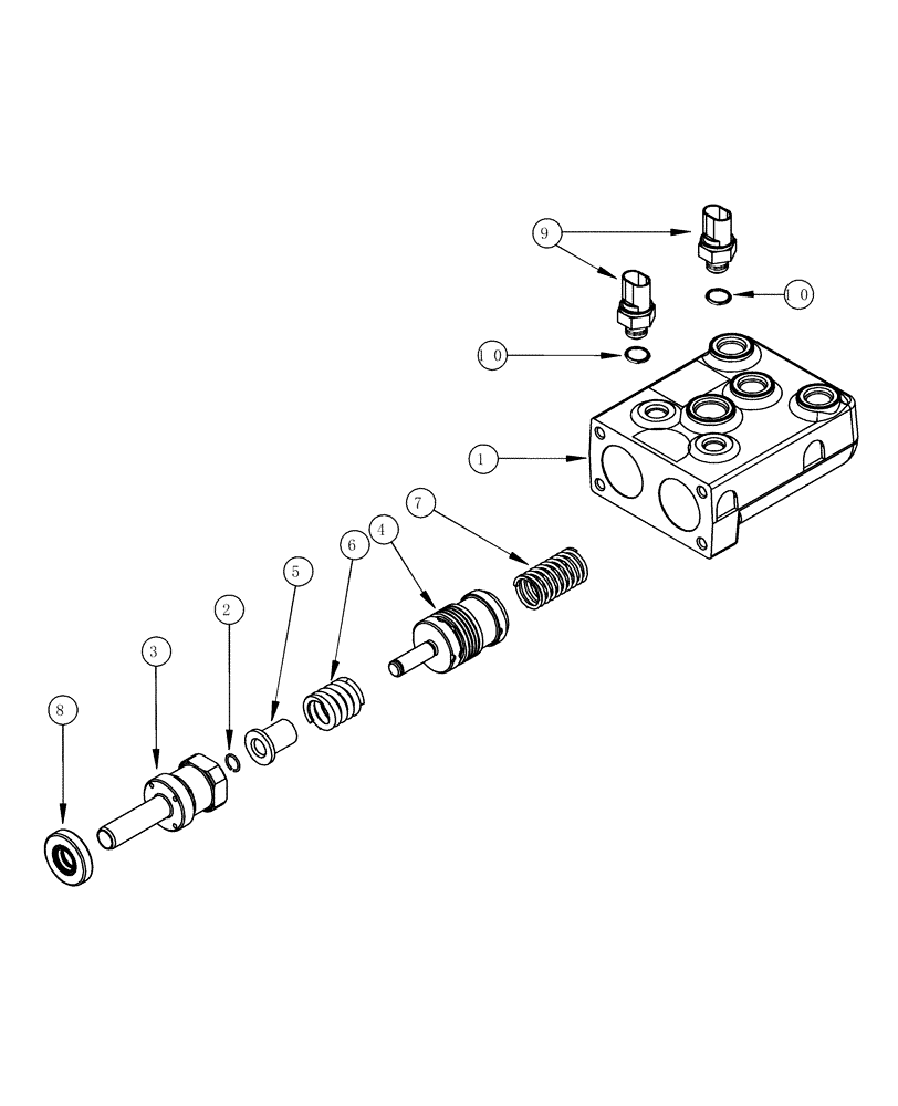 Схема запчастей Case IH MX270 - (07-04) - CONTROL VALVE MASTER BRAKE (07) - BRAKES