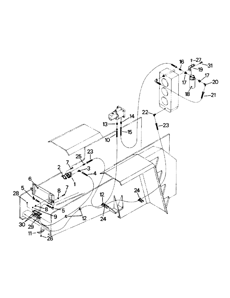 Схема запчастей Case IH PTA280 - (04-71) - TRANSFER CASE COOLING SYSTEM, PTA 251, 280, CUMMINS & 310 (04) - Drive Train