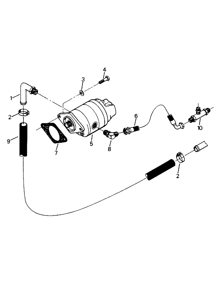 Схема запчастей Case IH PT225 - (08-14) - HYDRAULIC PUMP MOUNTING, CUMMINS 903 (07) - HYDRAULICS