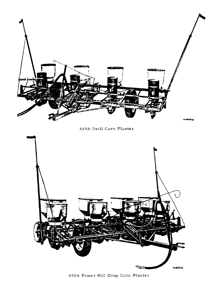 Схема запчастей Case IH 449A - (E-03) - 449A & 450A MODEL VIEWS 