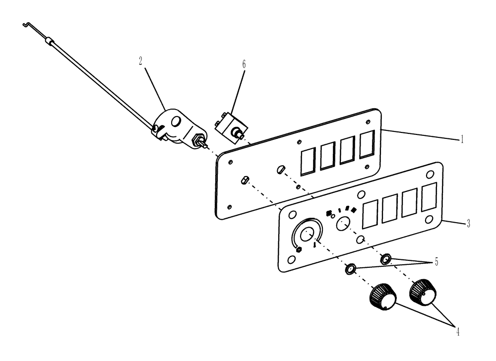 Схема запчастей Case IH FARMALL 50 - (10.15.03) - HVAC CONTROLS (10) - OPERATORS PLATFORM/CAB