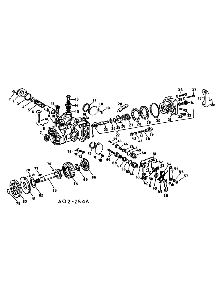 Схема запчастей Case IH 684 - (12-46) - POWER, FUEL INJECTION PUMP, 684 TRACTORS Power