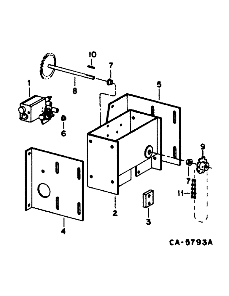 Схема запчастей Case IH 1420 - (21-04) - THRESHING ROTOR AND CONCAVES, ROTOR DRIVE ADJUSTMENT (14) - THRESHING