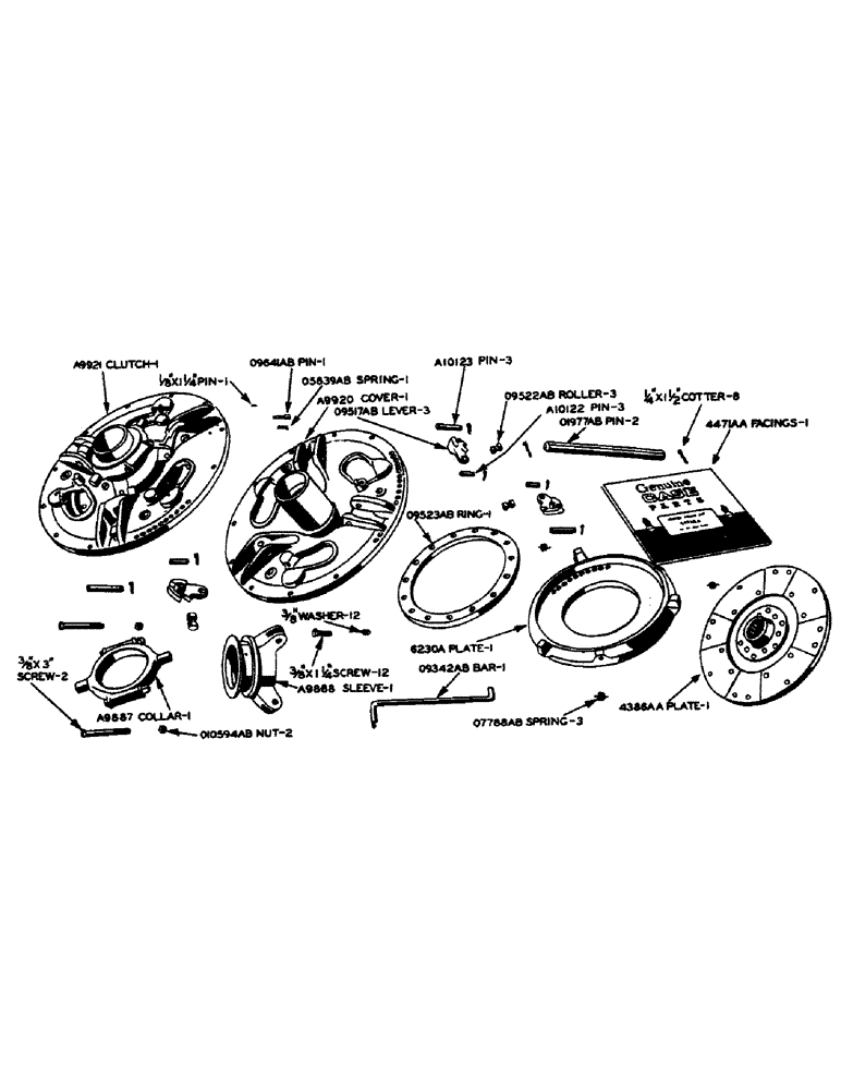 Схема запчастей Case IH 600-SERIES - (070) - ENGINE HAND CLUTCH (06) - POWER TRAIN