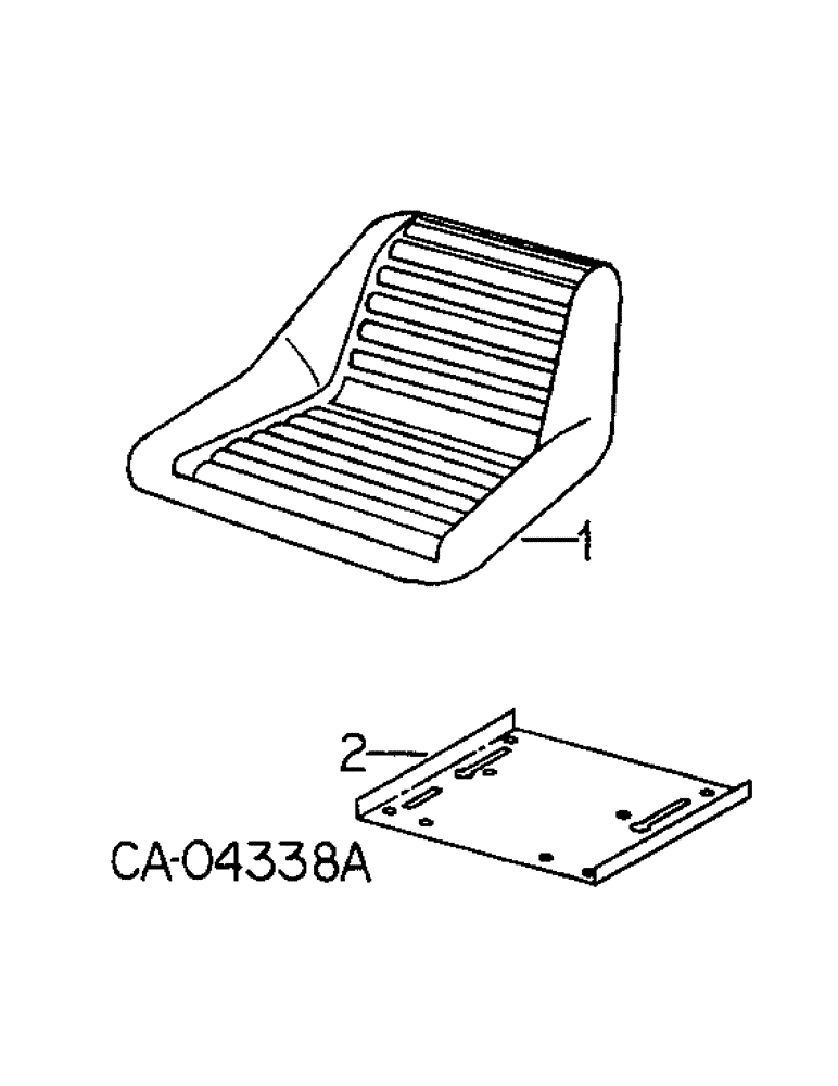 Схема запчастей Case IH INTERNATIONAL - (13-10) - SUPERSTRUCTURE, INTERMEDIATE SEAT (05) - SUPERSTRUCTURE