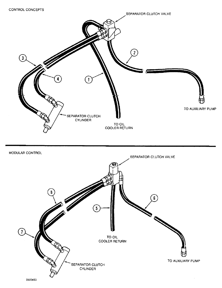 Схема запчастей Case IH 1644 - (1-28) - PICTORIAL INDEX, SEPARATOR CLUTCH SYSTEM, CONTROL CONCEPTS, MODULAR CONTROL (00) - PICTORIAL INDEX