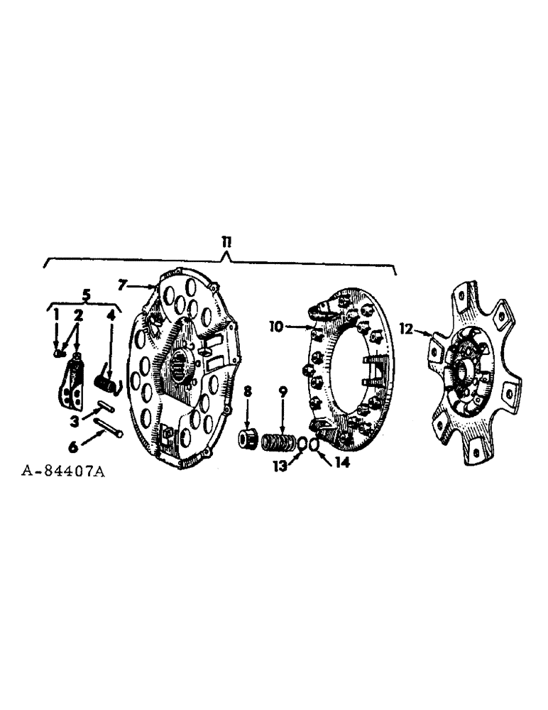 Схема запчастей Case IH 1568 - (07-03) - DRIVE TRAIN, CLUTCH (04) - Drive Train