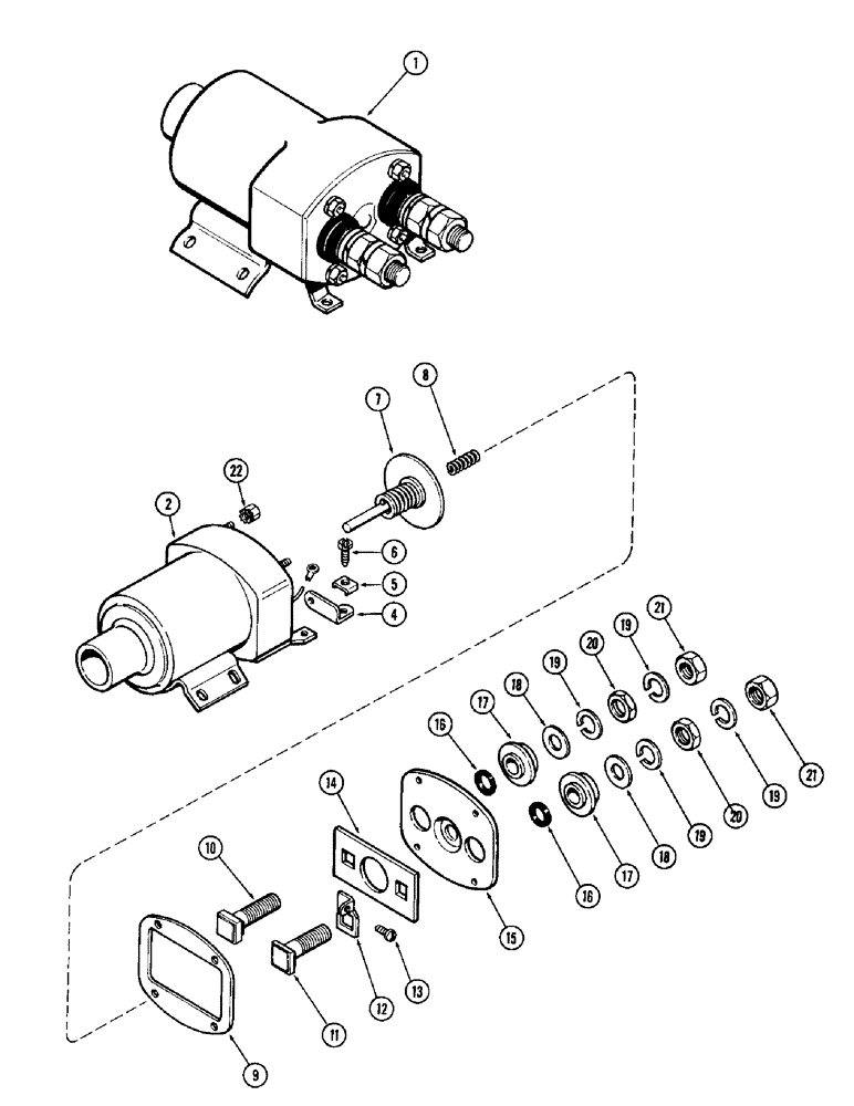 Схема запчастей Case IH 1470 - (056) - SOLENOID (04) - ELECTRICAL SYSTEMS