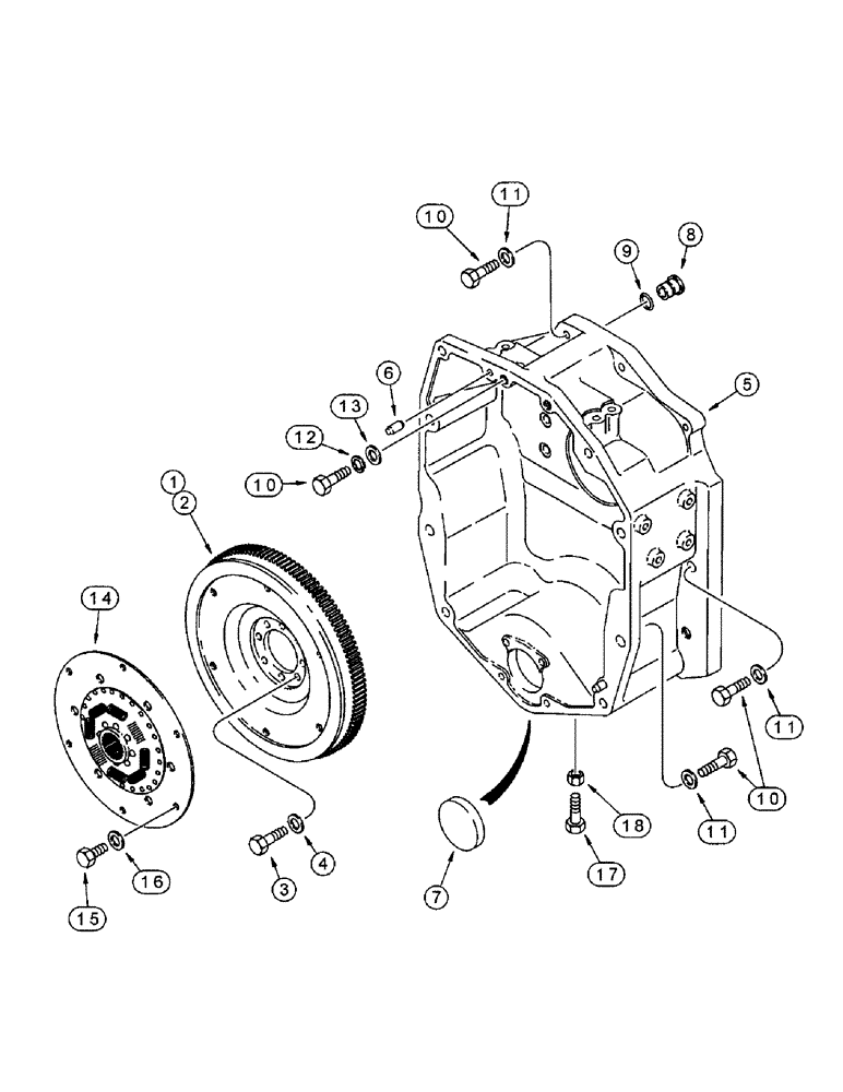 Схема запчастей Case IH 8920 - (2-058) - FLYWHEEL AND HOUSING, 6T-830 EMISSIONS CERTIFIED ENGINE (02) - ENGINE