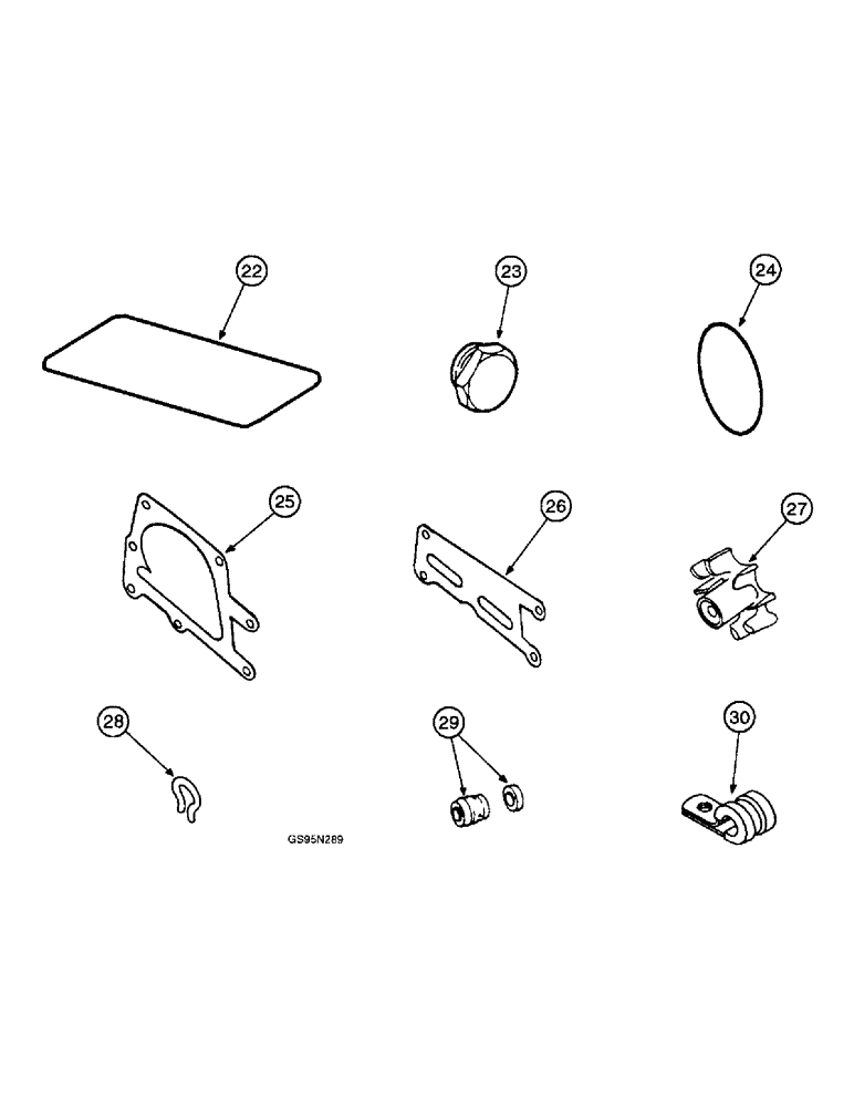 Схема запчастей Case IH D-301 - (3-18) - SERVICE KITS, CLIPS 