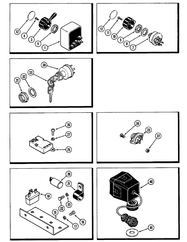 Схема запчастей Case IH 4890 - (4-098) - INSTRUMENT PANEL COMPONENTS (04) - ELECTRICAL SYSTEMS