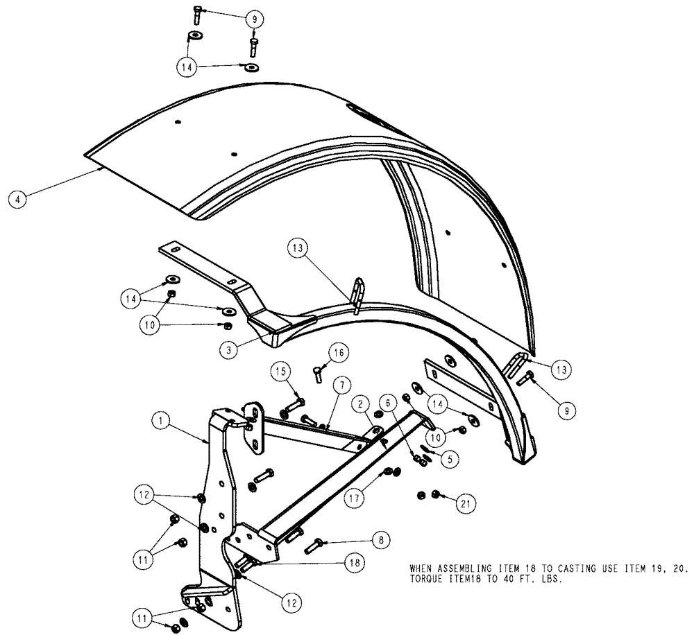 Схема запчастей Case IH SPX3320 - (11-002) - FENDER ASSEMBLY, RH Options