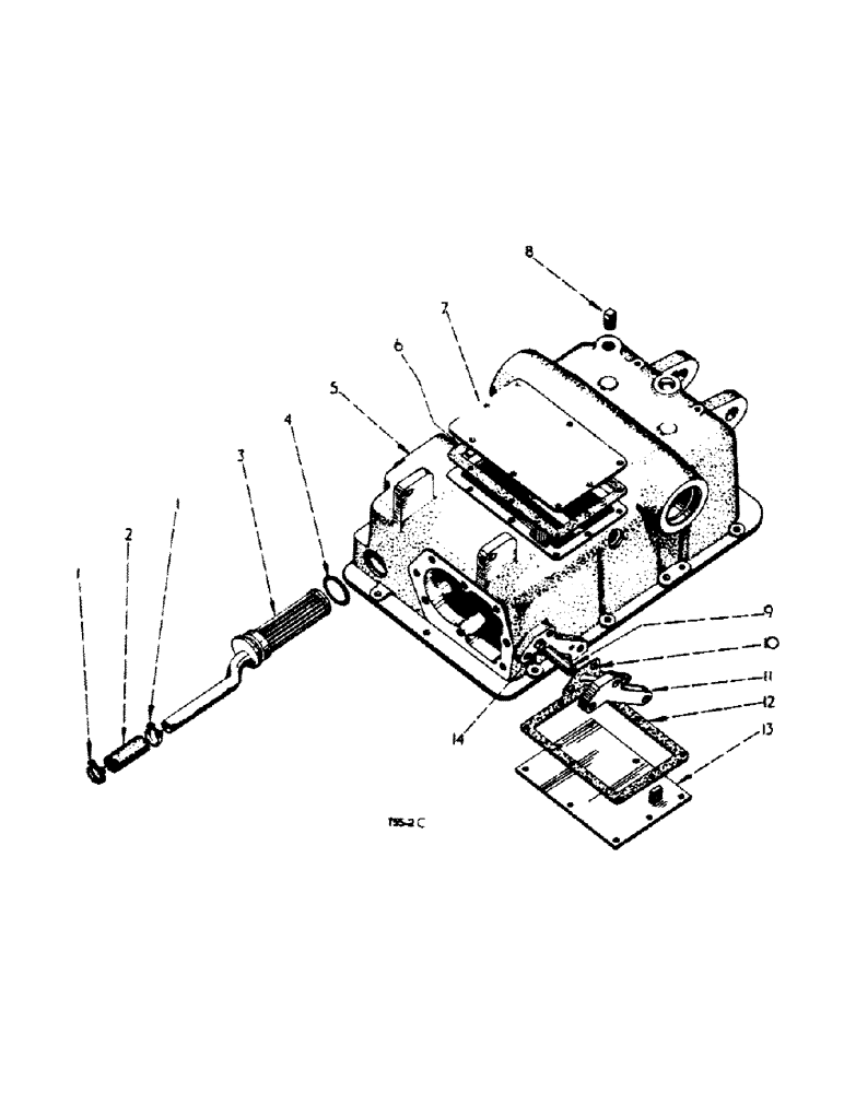 Схема запчастей Case IH 444 - (5-04) - HOUSING, HYDRAULIC LIFT ATTACHMENT, VARY TOUCH (08) - HYDRAULICS