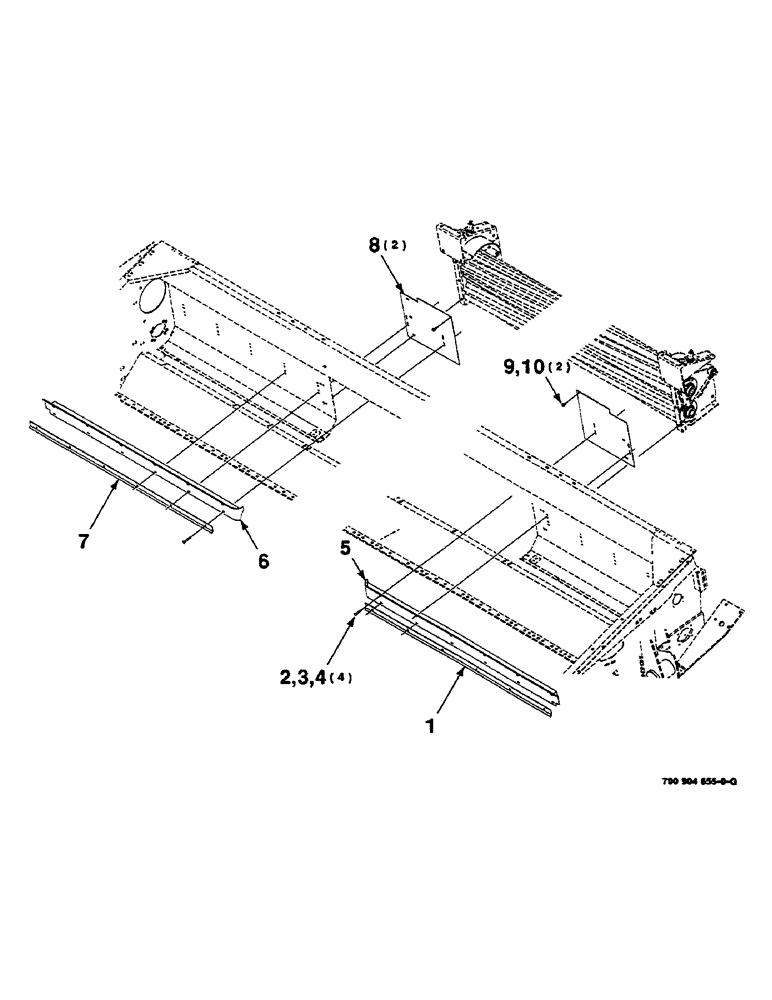 Схема запчастей Case IH 625 - (9-22) - CLOSE UP KIT, 18 FOOT, HK60930 CLOSE UP KIT COMPLETE, TO BE ORDERED THRU WHOLEGOODS ONLY (88) - ACCESSORIES