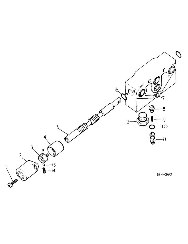 Схема запчастей Case IH 785 - (10-050) - SINGLE-ACTING AUX HYD VALVE (07) - HYDRAULICS