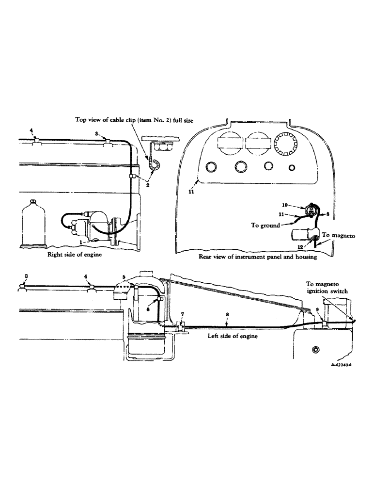 Схема запчастей Case IH 400-SERIES - (162) - ELECTRICAL SYSTEM, CARBURETED ENGINE, MAGNETO IGNITION SYSTEM (06) - ELECTRICAL SYSTEMS