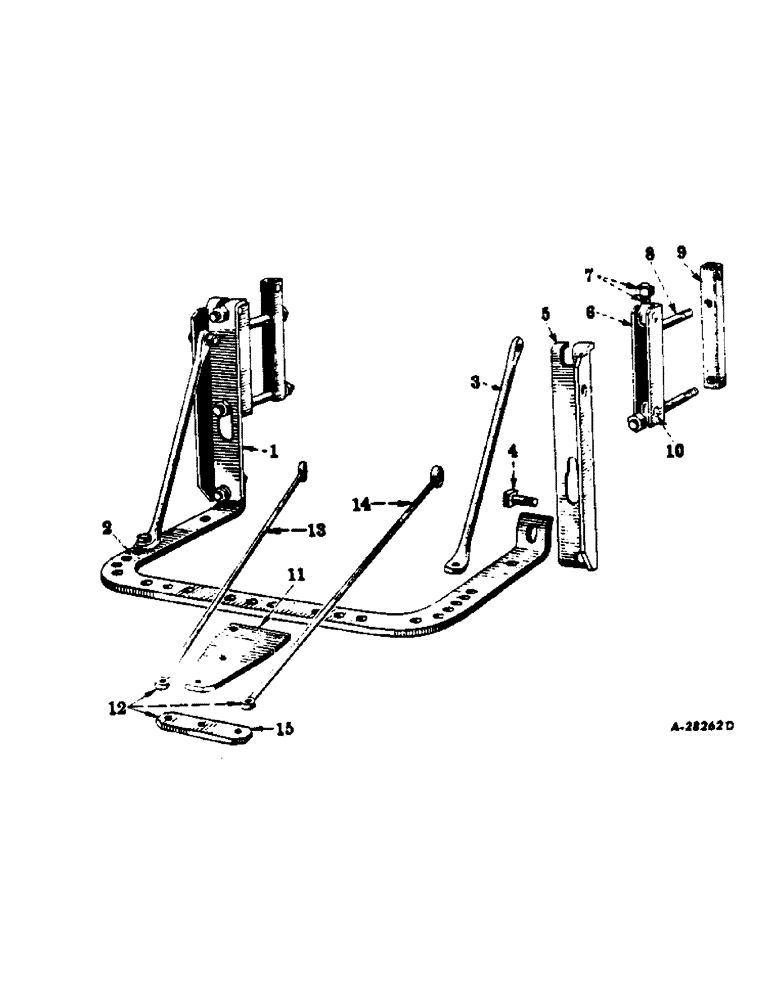 Схема запчастей Case IH 350 - (347) - ATTACHMENTS, FIXED DRAWBAR, SPECIAL, FARMALL 300, 350 AND 350 DIESEL Attachments