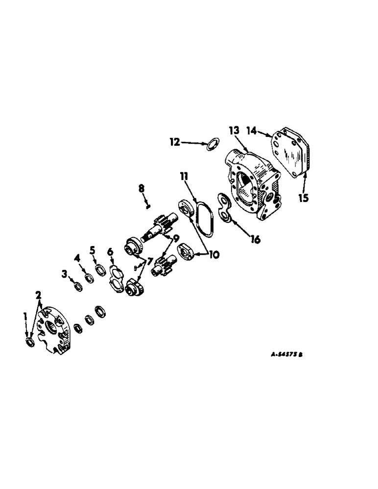 Схема запчастей Case IH 544 - (F-11) - HYDRAULICS SYSTEM, HYDRAULIC PUMP, THOMPSON, 12 OR 17 GPM (07) - HYDRAULIC SYSTEM