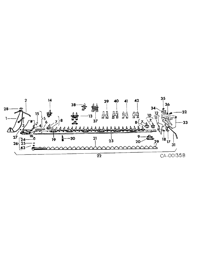 Схема запчастей Case IH 1000 - (K-10) - CUTTER BAR 