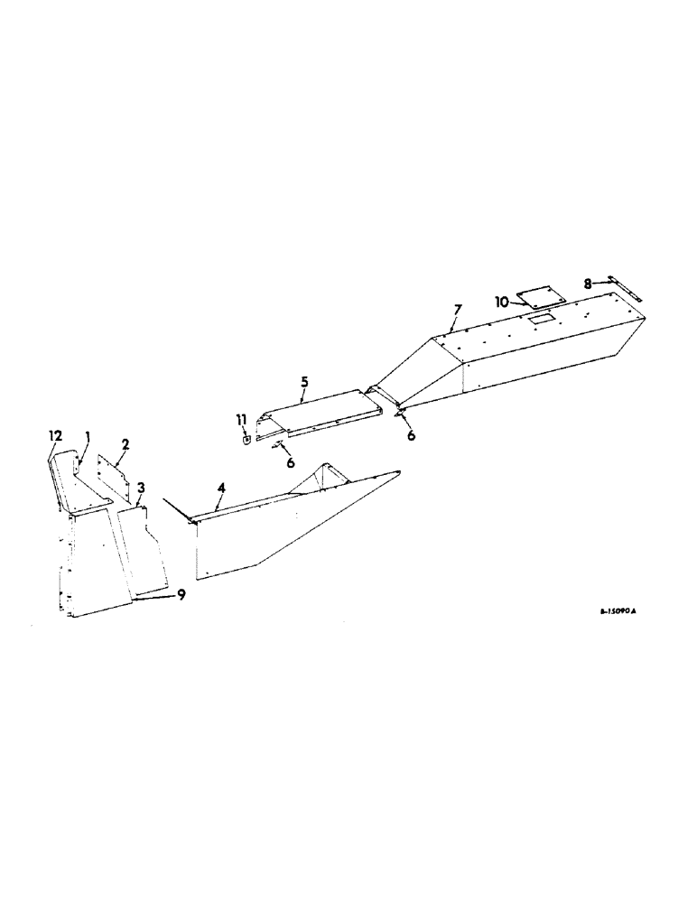 Схема запчастей Case IH 616 - (A-03) - CHASSIS, RADIATOR AND SHEET METAL, PLANT GUIDES Chassis, Radiator & Sheet Metal