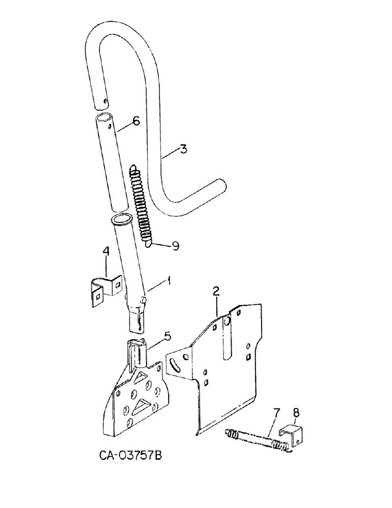 Схема запчастей Case IH 500 - (YA-49) - INSECTICIDE SPREADER ATTACHMENT, FOR MODULE MOUNTED UNITS 