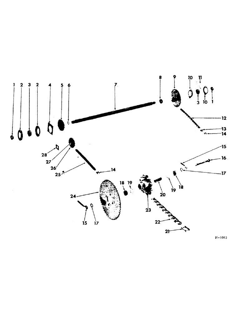 Схема запчастей Case IH 201 - (E-028) - CONTROLS AND DRIVES, FINAL DRIVE (25) - FRONT AXLE SYSTEM