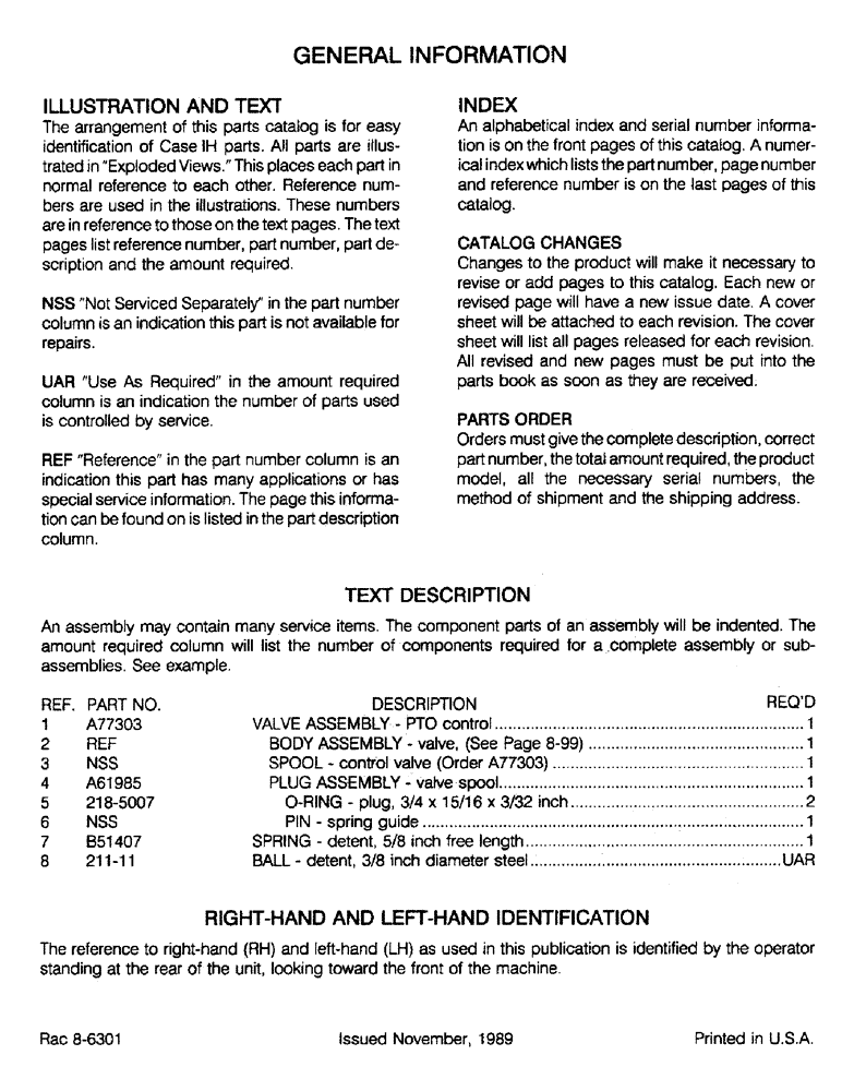 Схема запчастей Case IH 1670 - (1-04) - GENERAL INFORMATION (00) - PICTORIAL INDEX